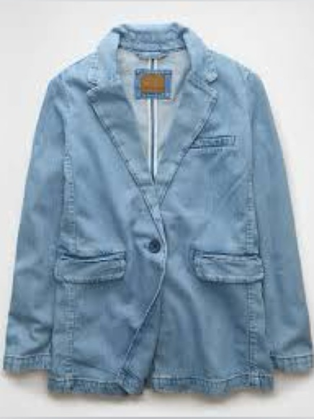 NWT American Eagle Light Wash Denim Blazer